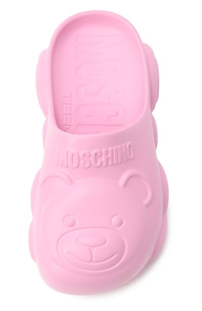 Сабо MOSCHINO розового цвета по цене 12650 руб., арт. 80634/VAR2/28-35, фото 4 Сабо MOSCHINO, арт. 80634/VAR2/28-35, фото 4