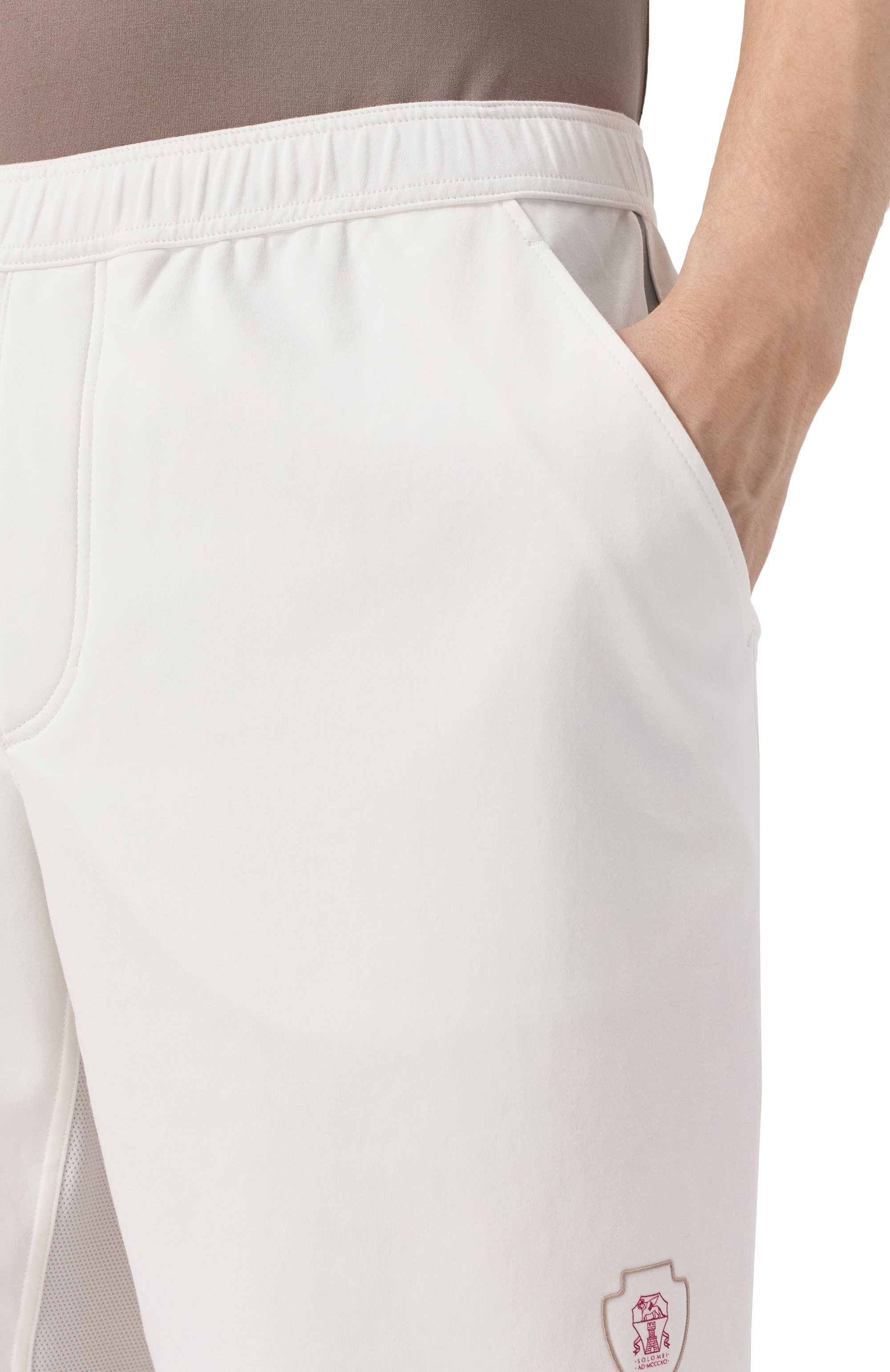 Хлопковые шорты BRUNELLO CUCINELLI, арт. ML8243390T, фото 5