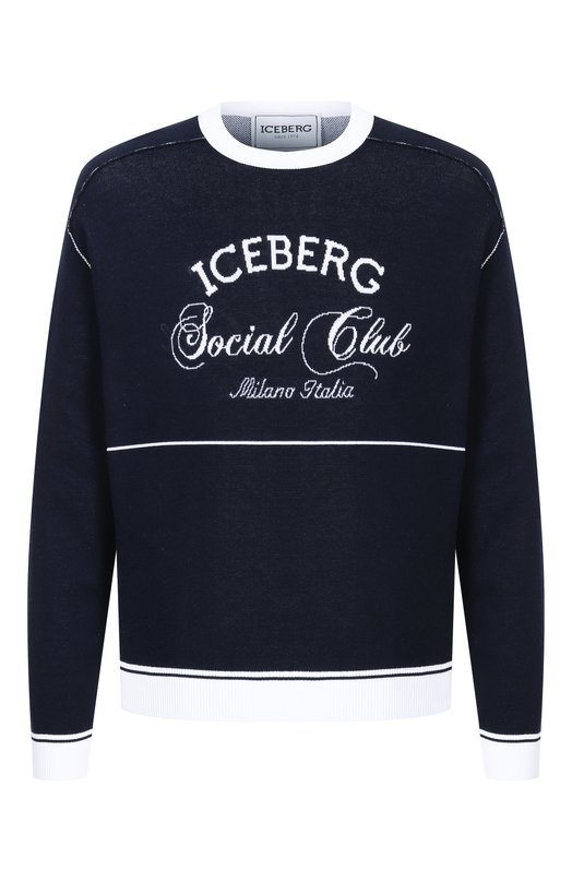 Хлопковый джемпер Iceberg A005/7604 Синий A005/7604