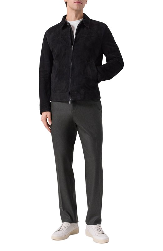 Шерстяные брюки Kiton UPLACRK0171H06 Серый  UPLACRK0171H06 Фото 2