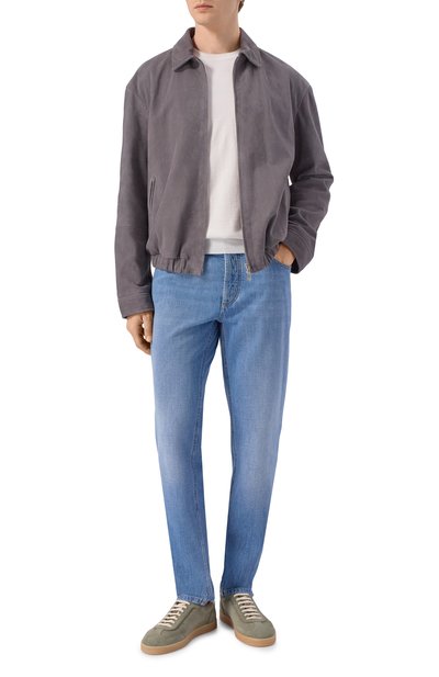 Мужские замшевые кеды BRUNELLO CUCINELLI, арт. MZUMGLJ336