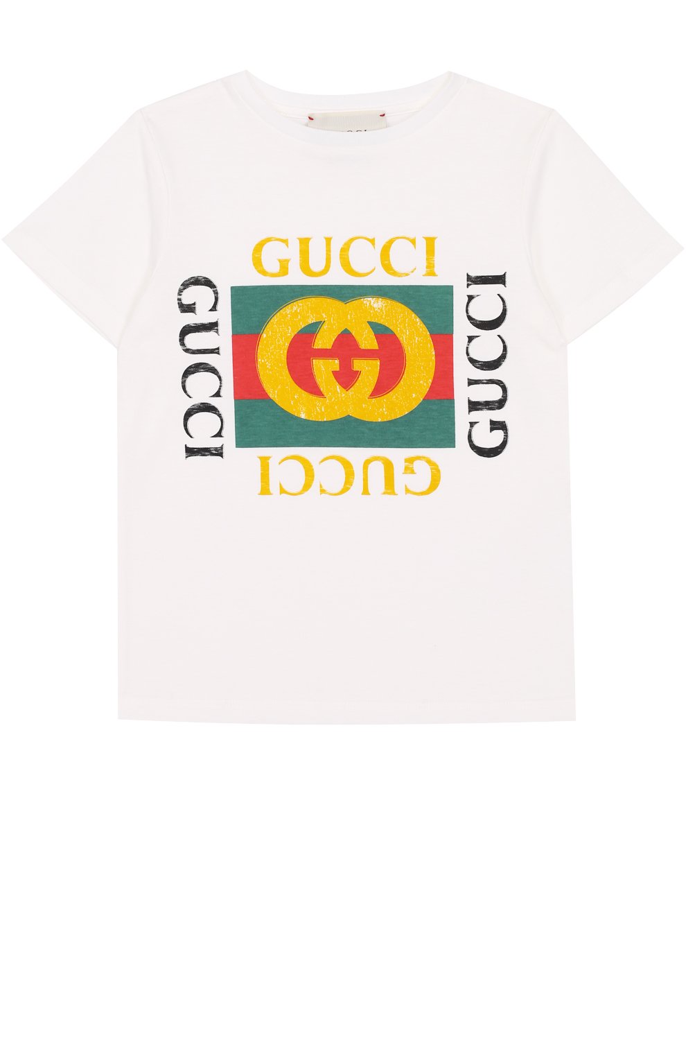 Хлопковая футболка с принтом GUCCI, арт. 475740/X3G17, фото 1