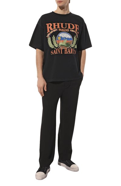 Комбинированные кеды DOLCE & GABBANA темно-синего цвета по цене 66000 руб., арт. CS2195/AK482, фото 2 Комбинированные кеды DOLCE & GABBANA, арт. CS2195/AK482, фото 2