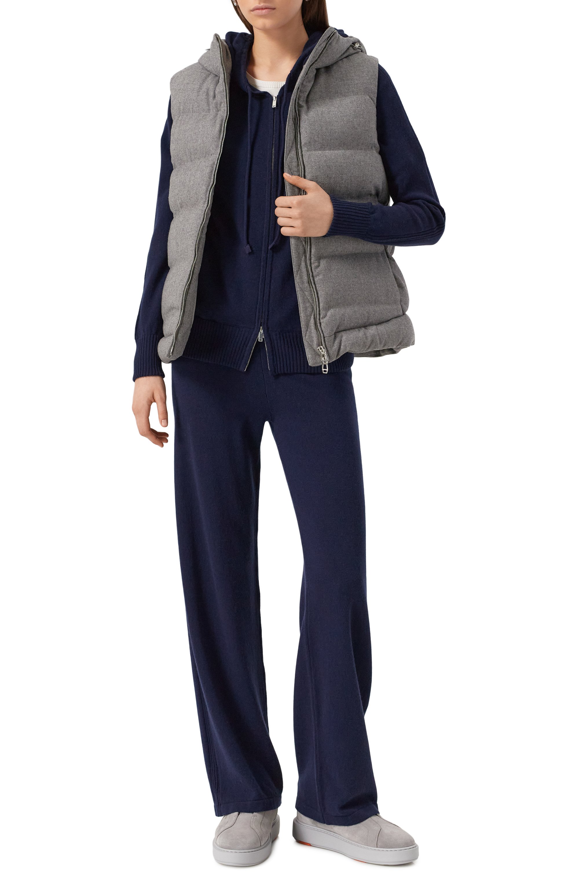 Кардиган из кашемира и шелка MVST темно-синего цвета по цене 197000 руб., арт. WF60-1044MU, фото 2 Кардиган из кашемира и шелка MVST, арт. WF60-1044MU, фото 2