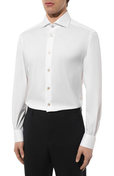 Хлопковая сорочка KITON, арт. UCIH0808801, фото 4