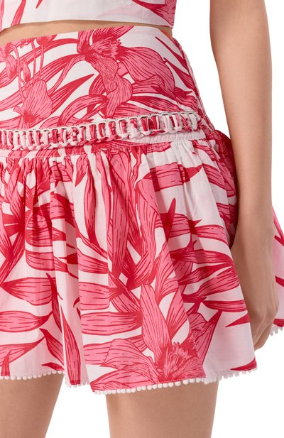 Хлопковая юбка POUPETTE ST BARTH розового цвета по цене 31650 руб., арт. W8AS26UCPPFP, фото 5 Хлопковая юбка POUPETTE ST BARTH, арт. W8AS26UCPPFP, фото 5