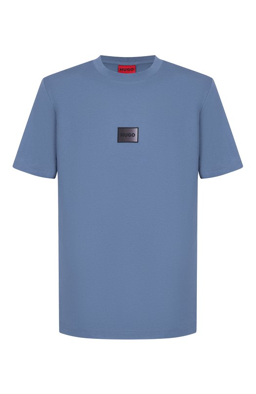 Хлопковая футболка HUGO 50553124 Синий 50553124