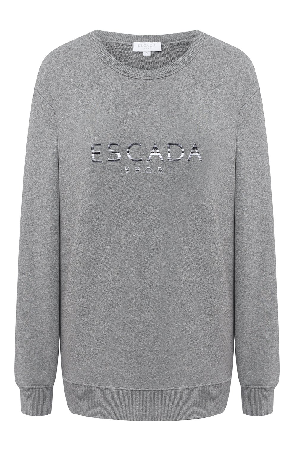 Хлопковый свитшот ESCADA SPORT серого цвета по цене 24950 руб., арт. 5033325, фото 1 Хлопковый свитшот ESCADA SPORT, арт. 5033325, фото 1