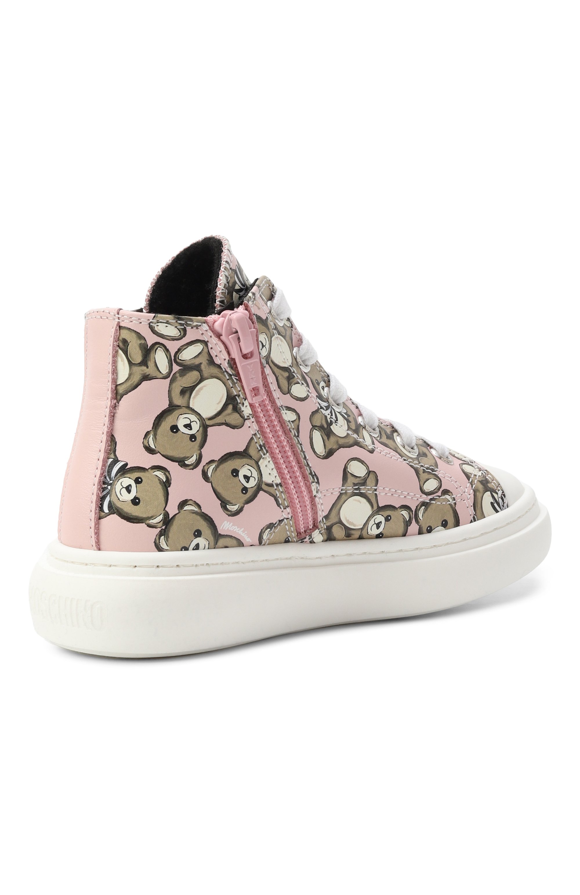 Кожаные кеды MOSCHINO, арт. 81927/VAR3/24-27, фото 3