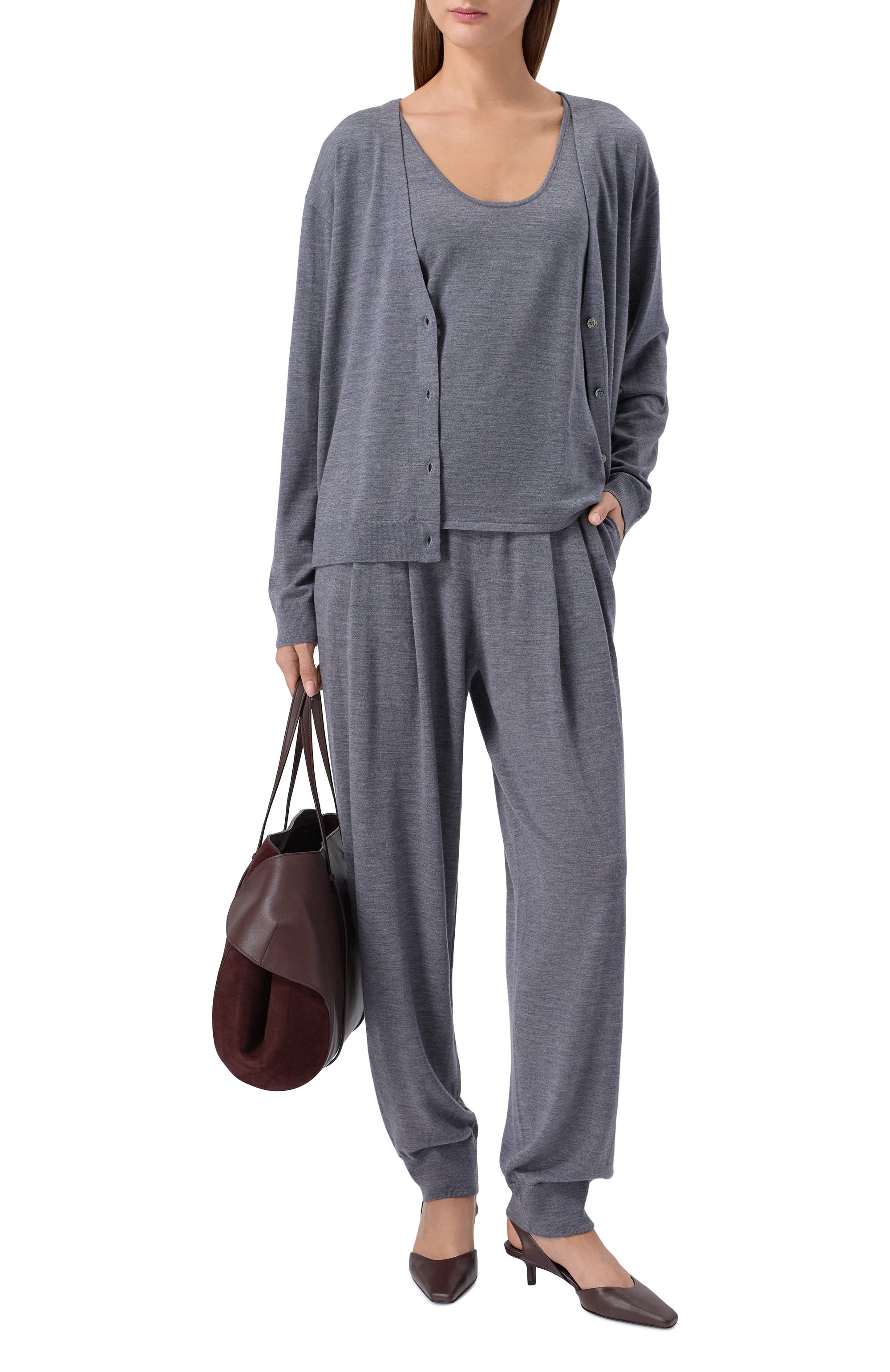 Джоггеры из шерсти и кашемира 12 STOREEZ, арт. 136597, фото 2