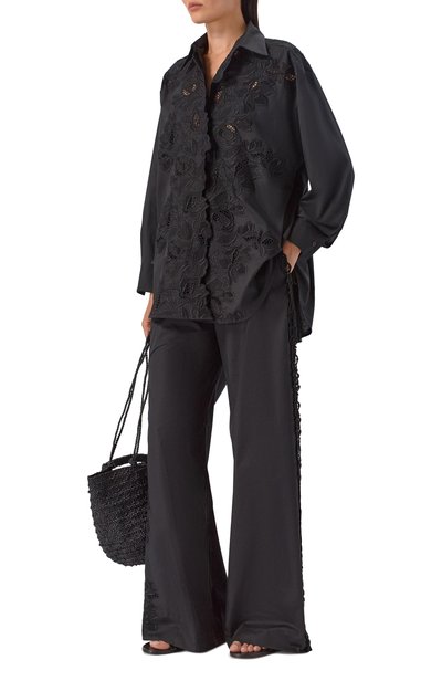 Хлопковые брюки ERMANNO SCERVINO, арт. D484P307QDV, фото 2