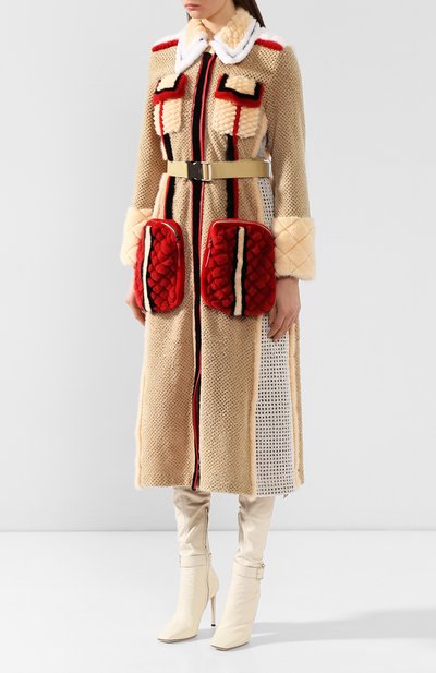 Пальто с меховой отделкой FENDI, арт. FNF83H A7VZ, фото 3