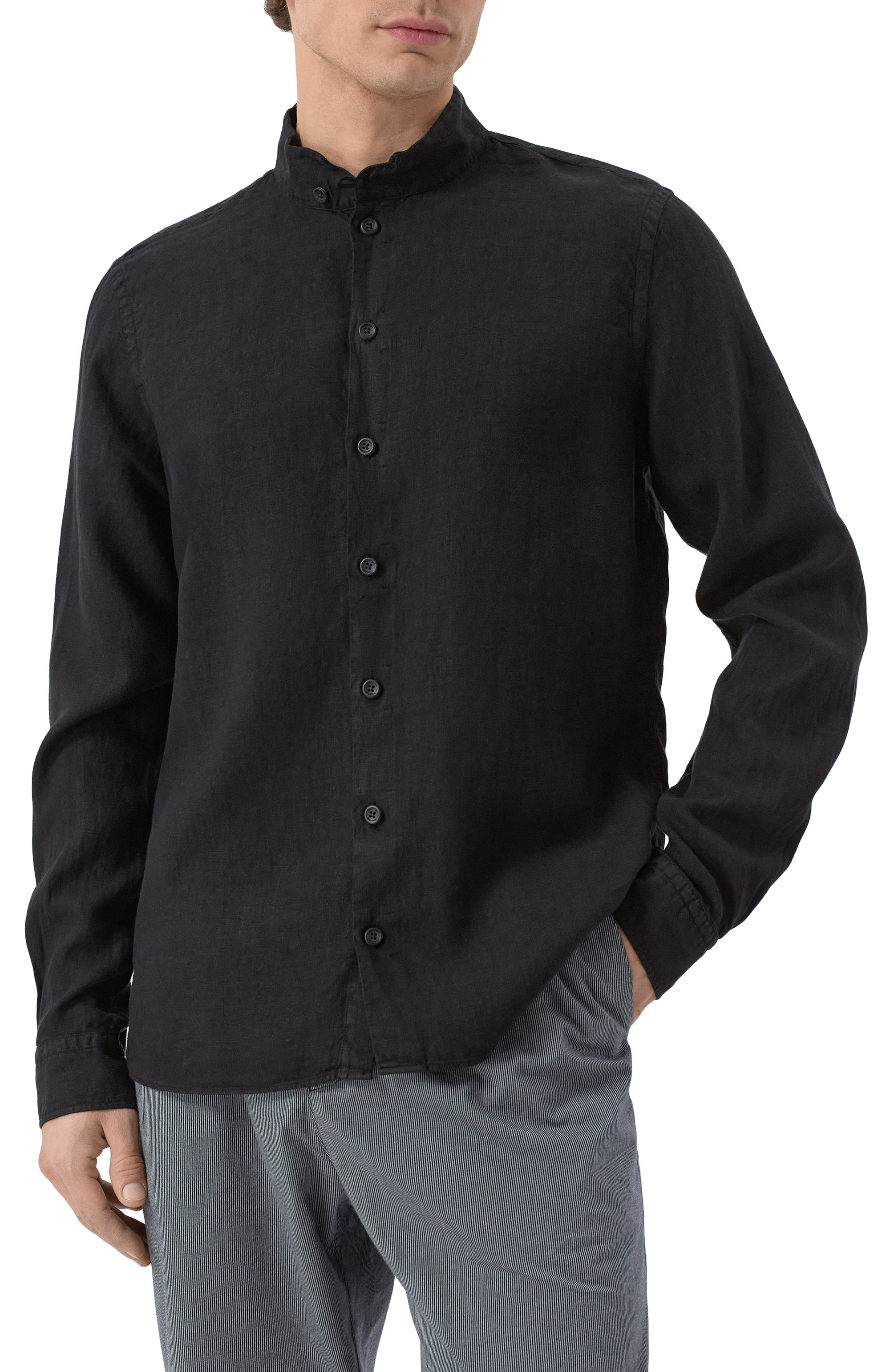 Льняная рубашка HANNES ROETHER, арт. MIL29SKE.608, фото 3