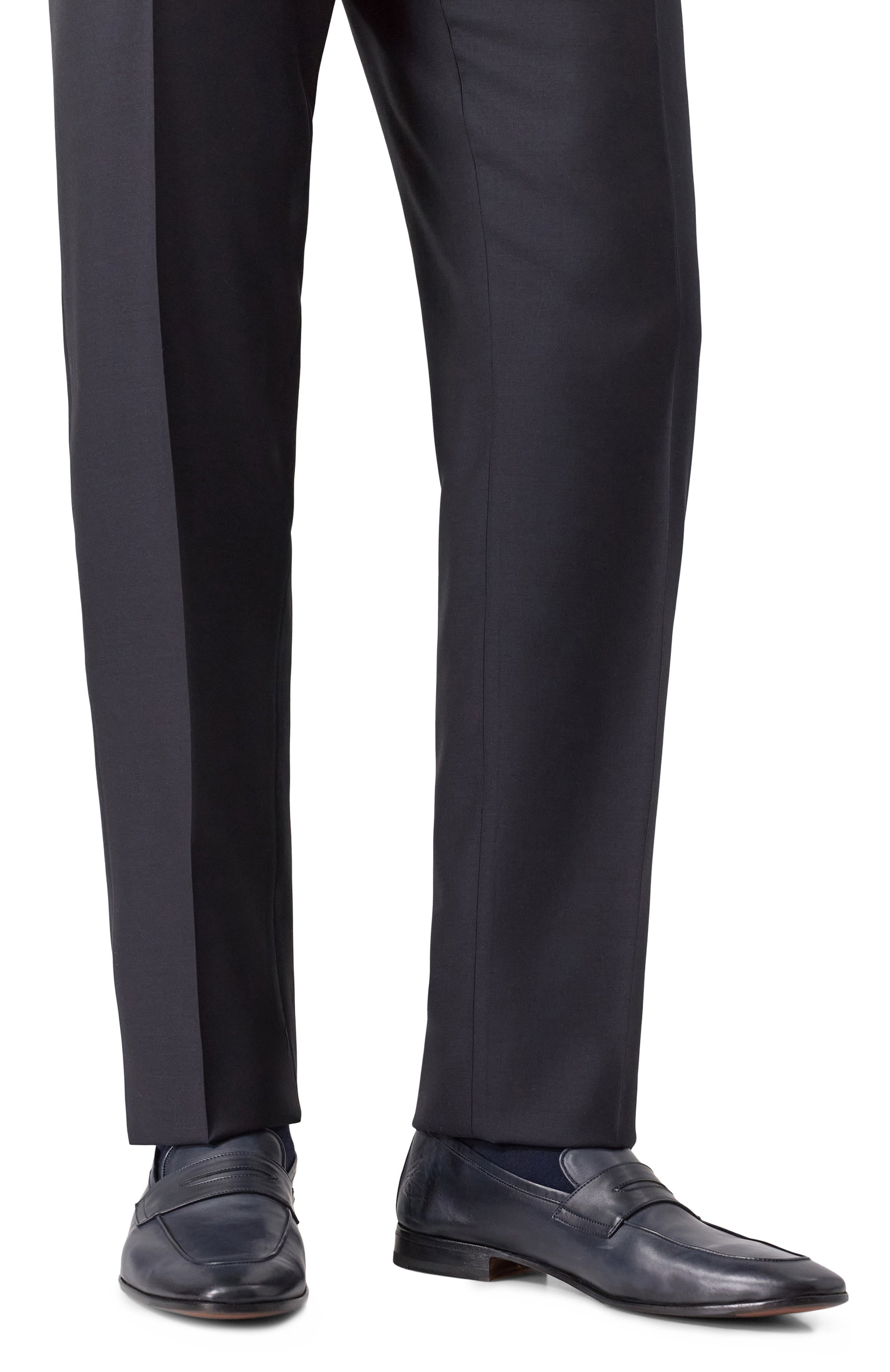 Кожаные пенни-лоферы FRANCESCHETTI темно-синего цвета по цене 66050 руб., арт. 7630065/F0ULARD, фото 3 Кожаные пенни-лоферы FRANCESCHETTI, арт. 7630065/F0ULARD, фото 3