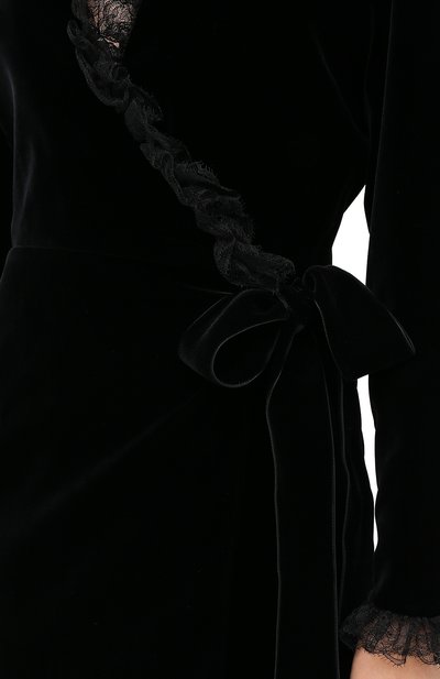 Бархатное платье SAINT LAURENT, арт. 633530/Y525R, фото 5