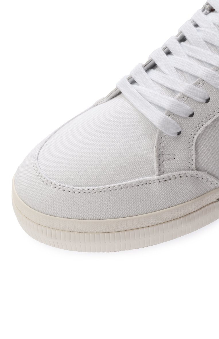 Мужские текстильные кеды new low vulcanized OFF-WHITE белого цвета, арт. 0MIA293C99FAB002 | Фото 7 (Материал внешний: Текстиль; Подошва: Массивная; Материал внутренний: Текстиль; Автоматизация состава: Проставлено; Автоматизация ТО: Проставлено; Стили: Классический; Кросс-КТ: Низкие; Материал утеплителя: Без утеплителя)