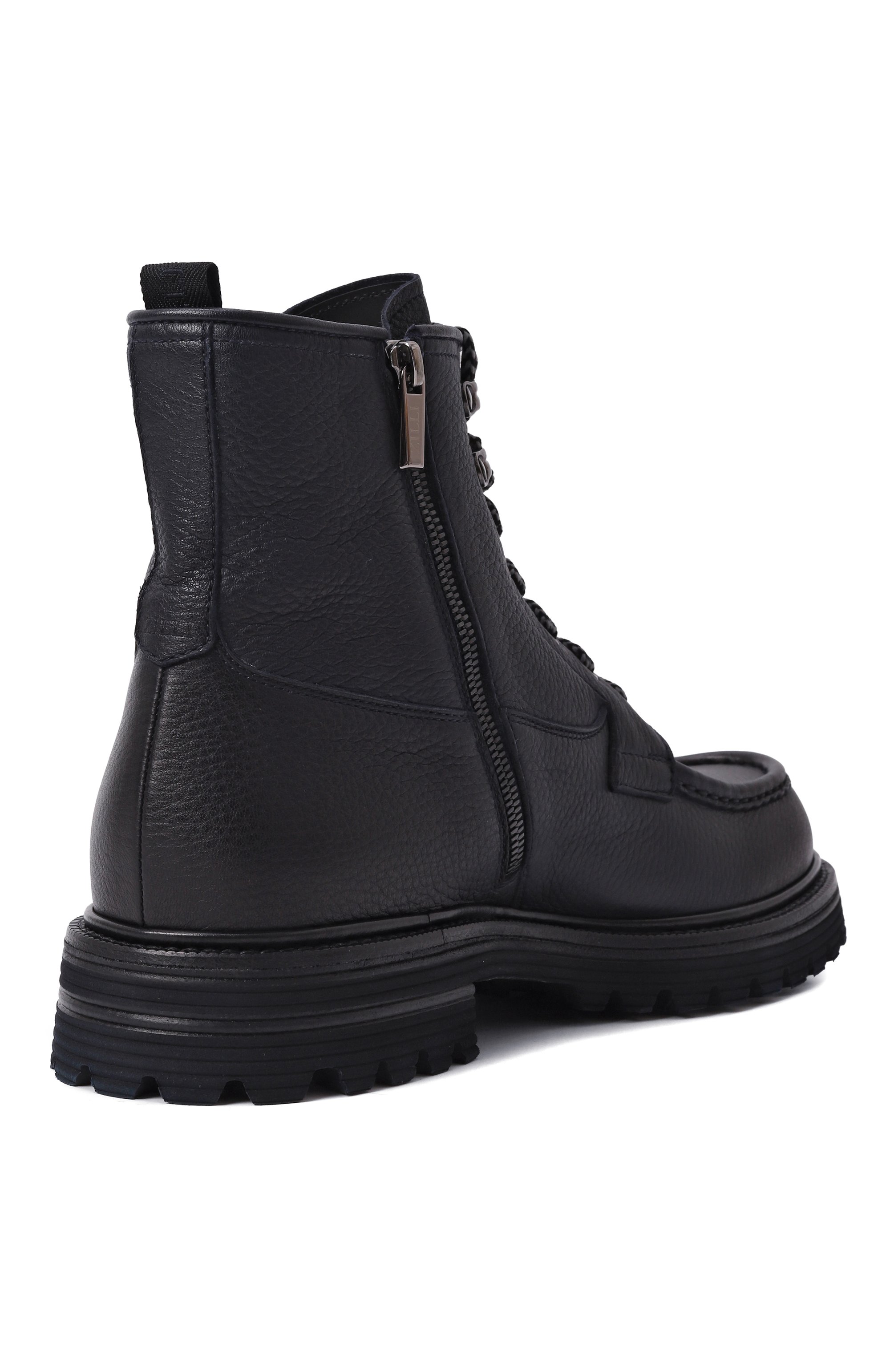 Кожаные ботинки ZILLI темно-синего цвета по цене 192000 руб., арт. H0134AM1947VSTM01, фото 5 Кожаные ботинки ZILLI, арт. H0134AM1947VSTM01, фото 5