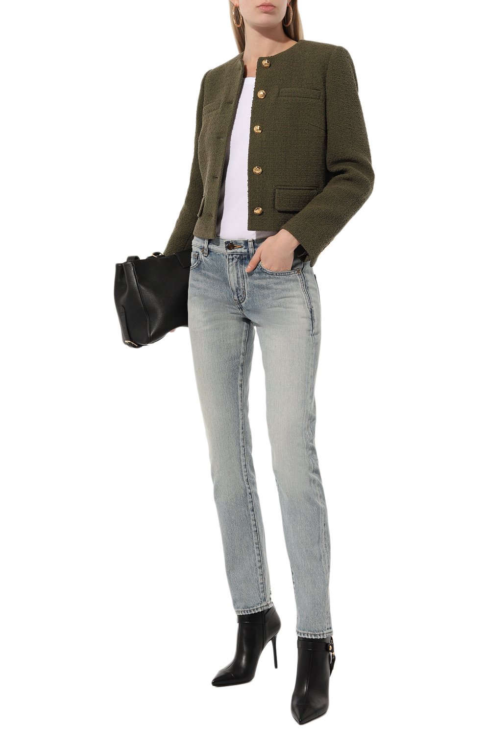 Кожаные ботильоны eva 95 BALMAIN, арт. DN1TE012/LVIT, фото 2