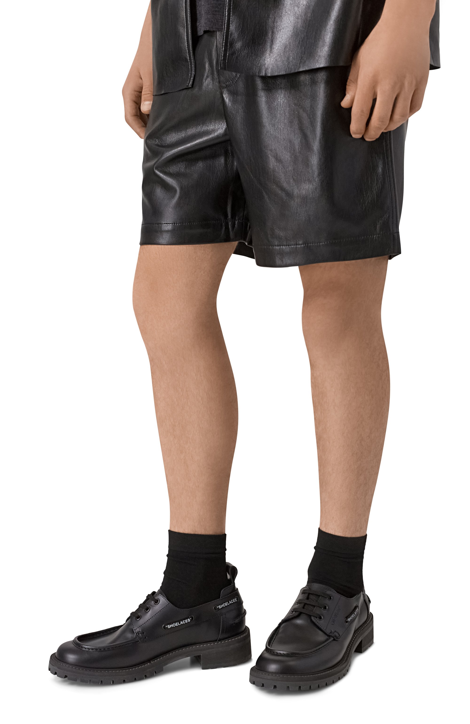 Кожаные топсайдеры san diego OFF-WHITE, арт. 0MIG00BC99LEA001, фото 3