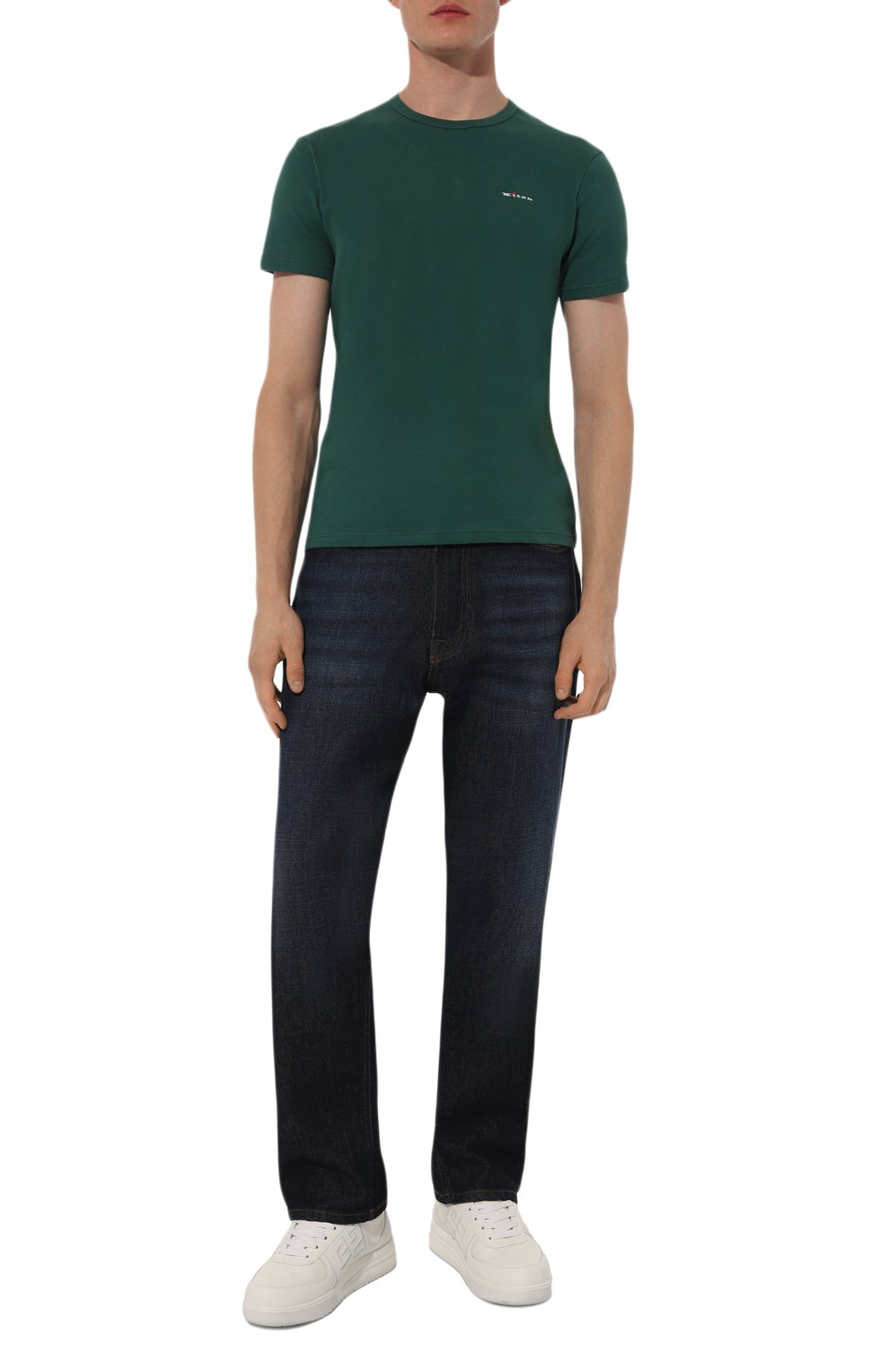 Хлопковая футболка KITON, арт. UNWM008K0228F08, фото 2