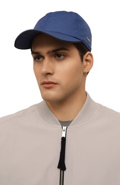 Мужская бейсболка ZEGNA синего цвета, арт. Z7I00HA7/B4A | Фото 2 (Материал: Текстиль, Синтетический материал; Нос: Не проставлено; Материал сплава: Проставлено)