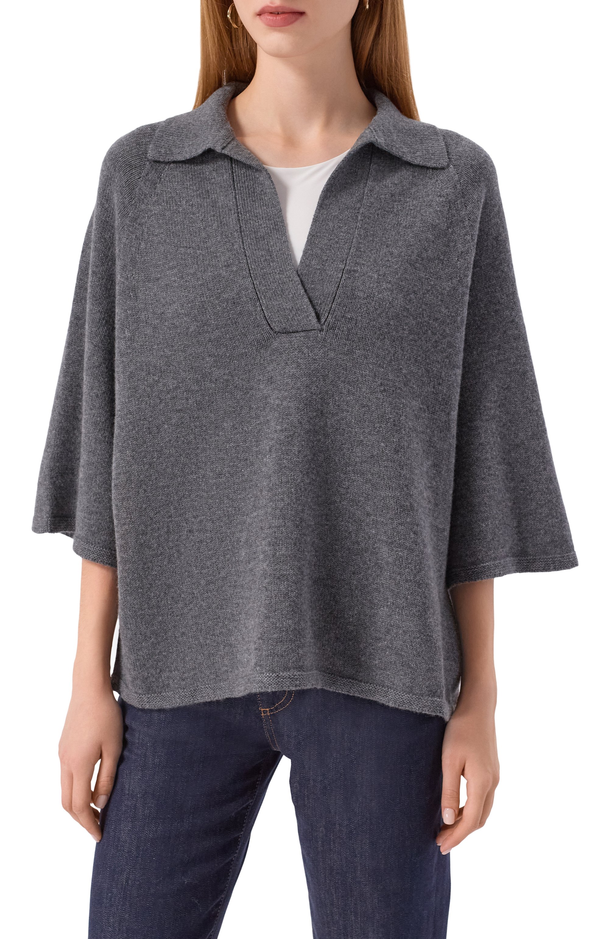 Поло из шерсти и кашемира EMPORIO ARMANI, арт. EW003197/AF20114, фото 3