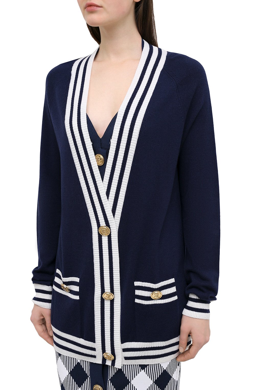Кардиган из шерсти и кашемира BALMAIN, арт. VF13405/K225, фото 3