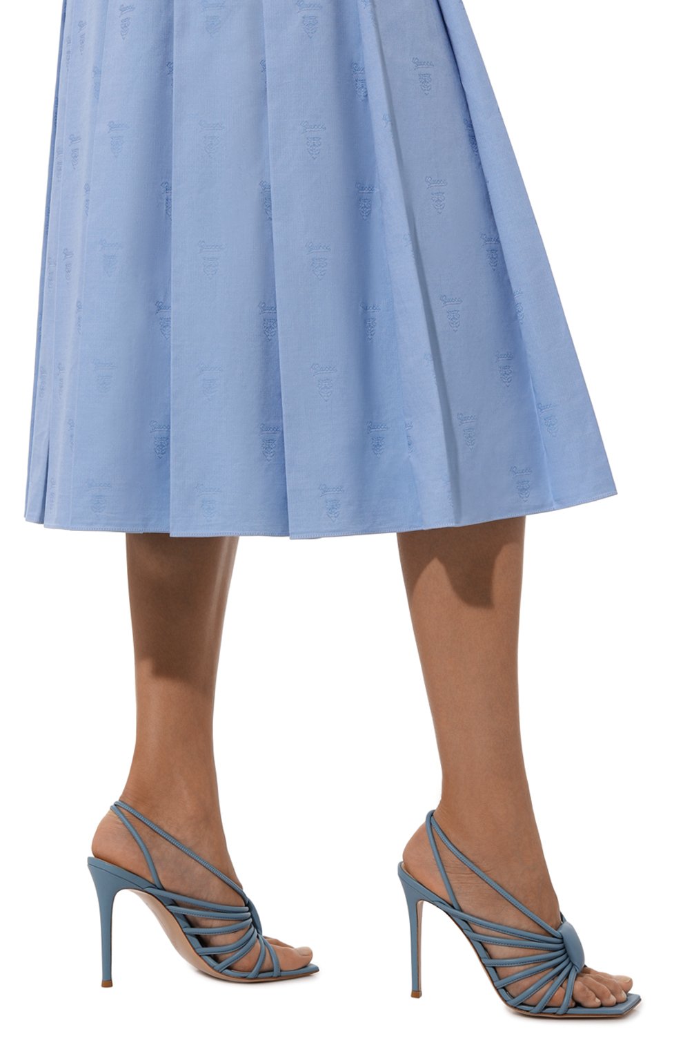 Кожаные босоножки hellen GIANVITO ROSSI, арт. G32488.15RIC.NAPANTB, фото 3