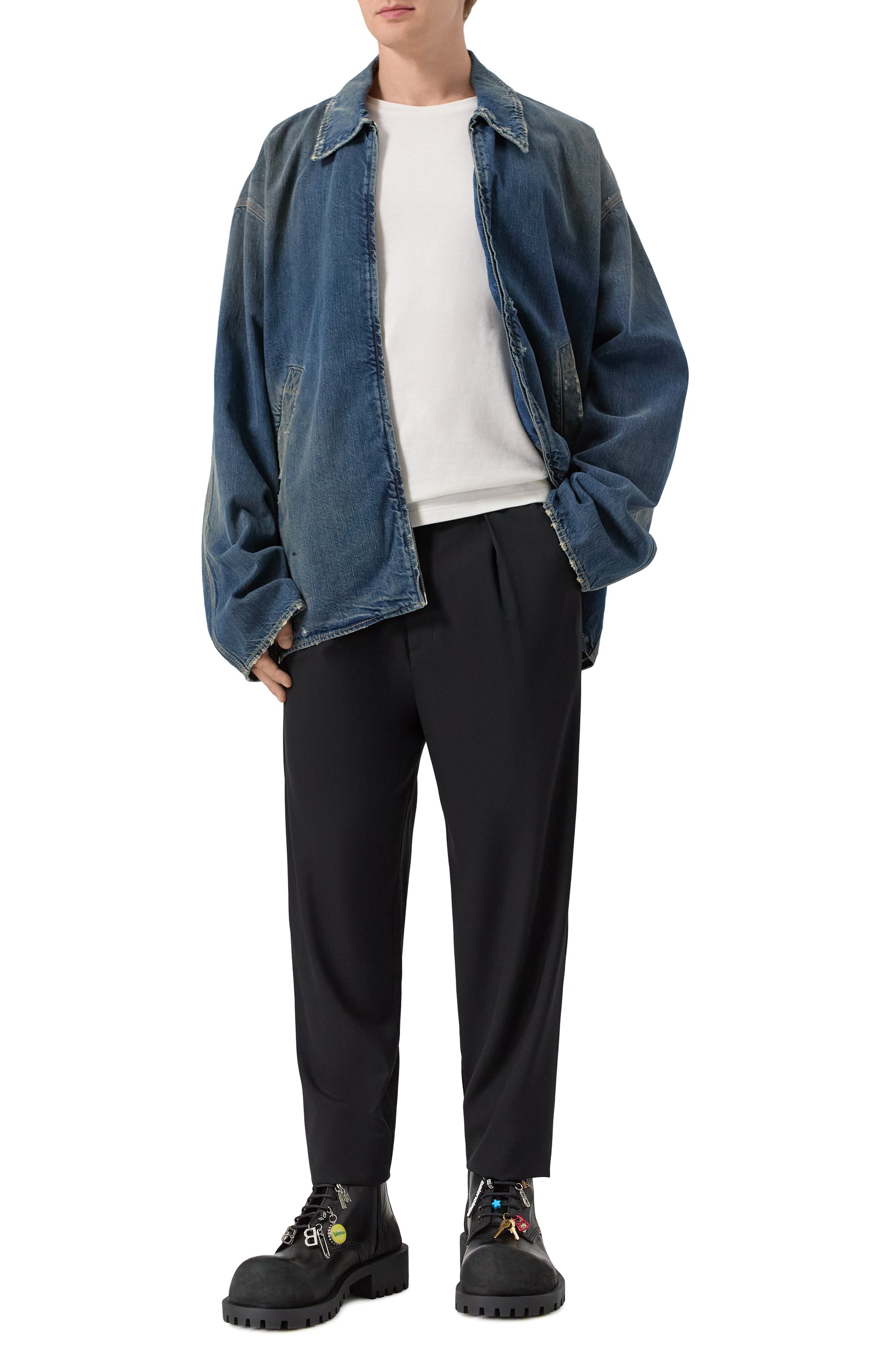 Кожаные ботинки hummer BALENCIAGA, арт. 786137/WCDA3, фото 2