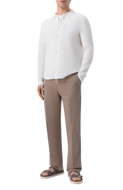 Замшевые шлепанцы Franceschetti 5027002/CAM0SCI0 Серый  5027002/CAM0SCI0 Фото 2