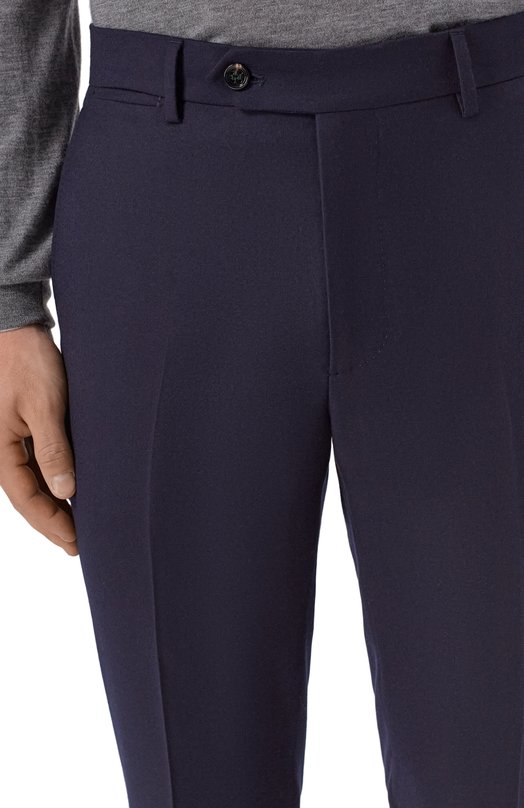 Брюки из шерсти и шелка Berwich VULCAN0 195/DR1483 Синий  VULCAN0 195/DR1483 Фото 5