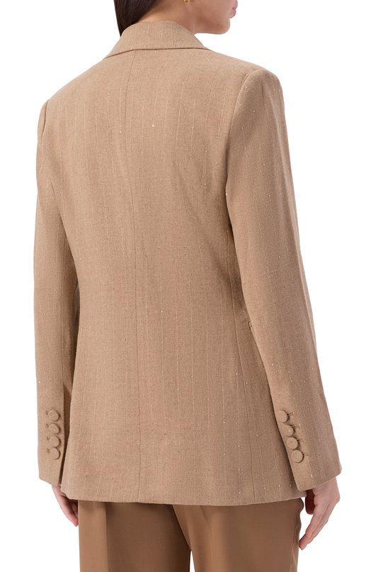 Жакет из шерсти и вискозы Antonelli Firenze P3479/801D Бежевый  P3479/801D Фото 4