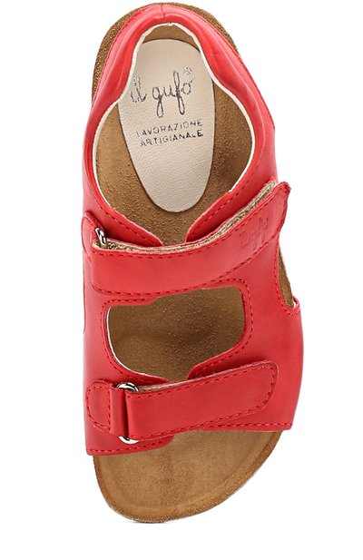 Кожаные сандалии с застежками велькро IL GUFO, арт. G550/VITELL0 ICARUS/27-30, фото 4