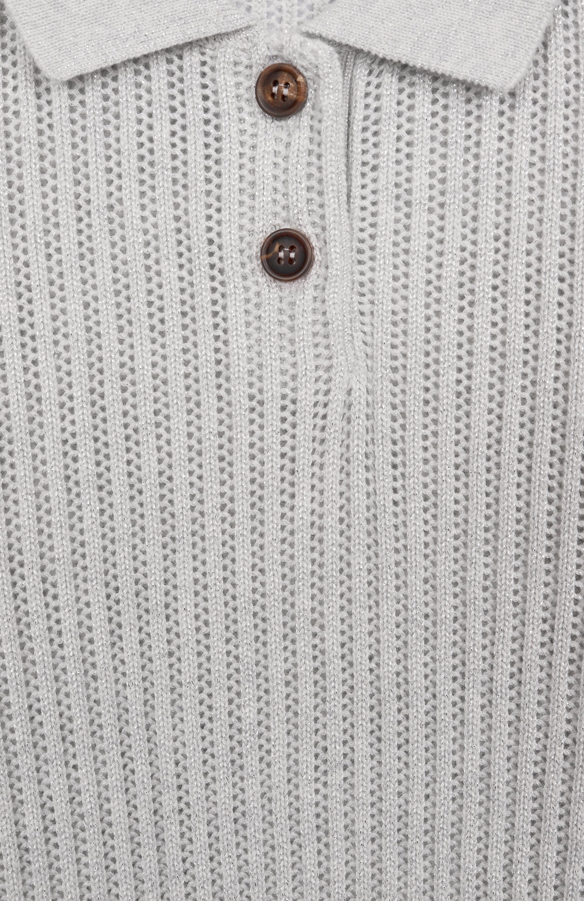 Хлопковое поло BRUNELLO CUCINELLI светло-серого цвета по цене 66200 руб., арт. BSTM20005A, фото 3 Хлопковое поло BRUNELLO CUCINELLI, арт. BSTM20005A, фото 3