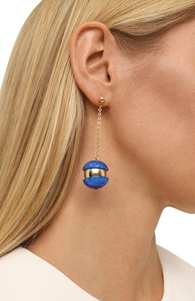 Серьги CRYSTALLINE JEWELLERY синего цвета по цене 12760 руб., арт. 383С, фото 2 Серьги CRYSTALLINE JEWELLERY, арт. 383С, фото 2