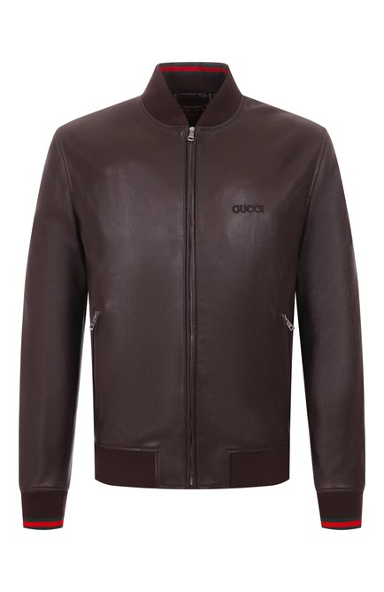 Мужской кожаный бомбер GUCCI, арт. 793726/XNA3M