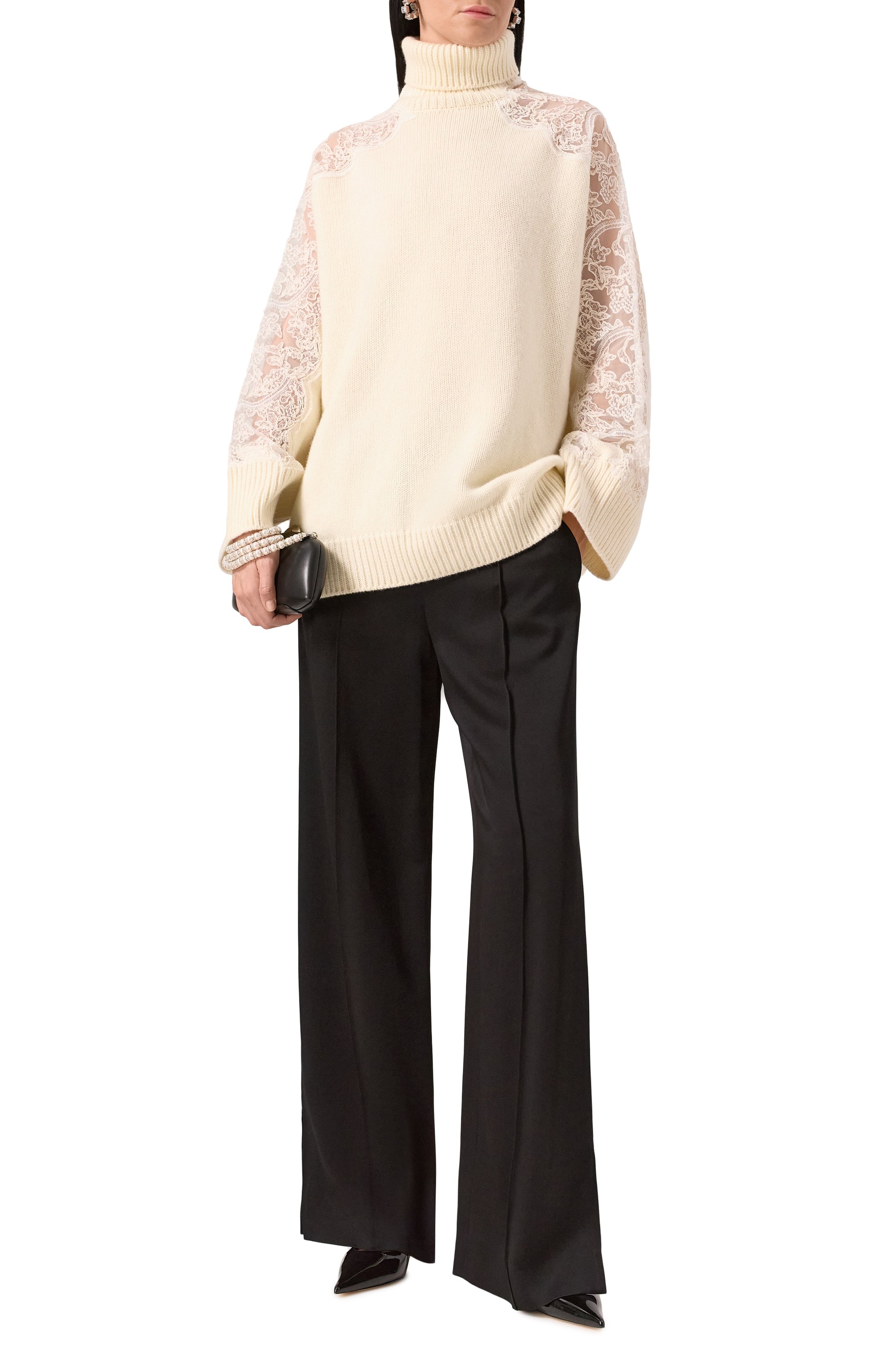 Свитер из шерсти и кашемира ELIE SAAB, арт. T0101, фото 2