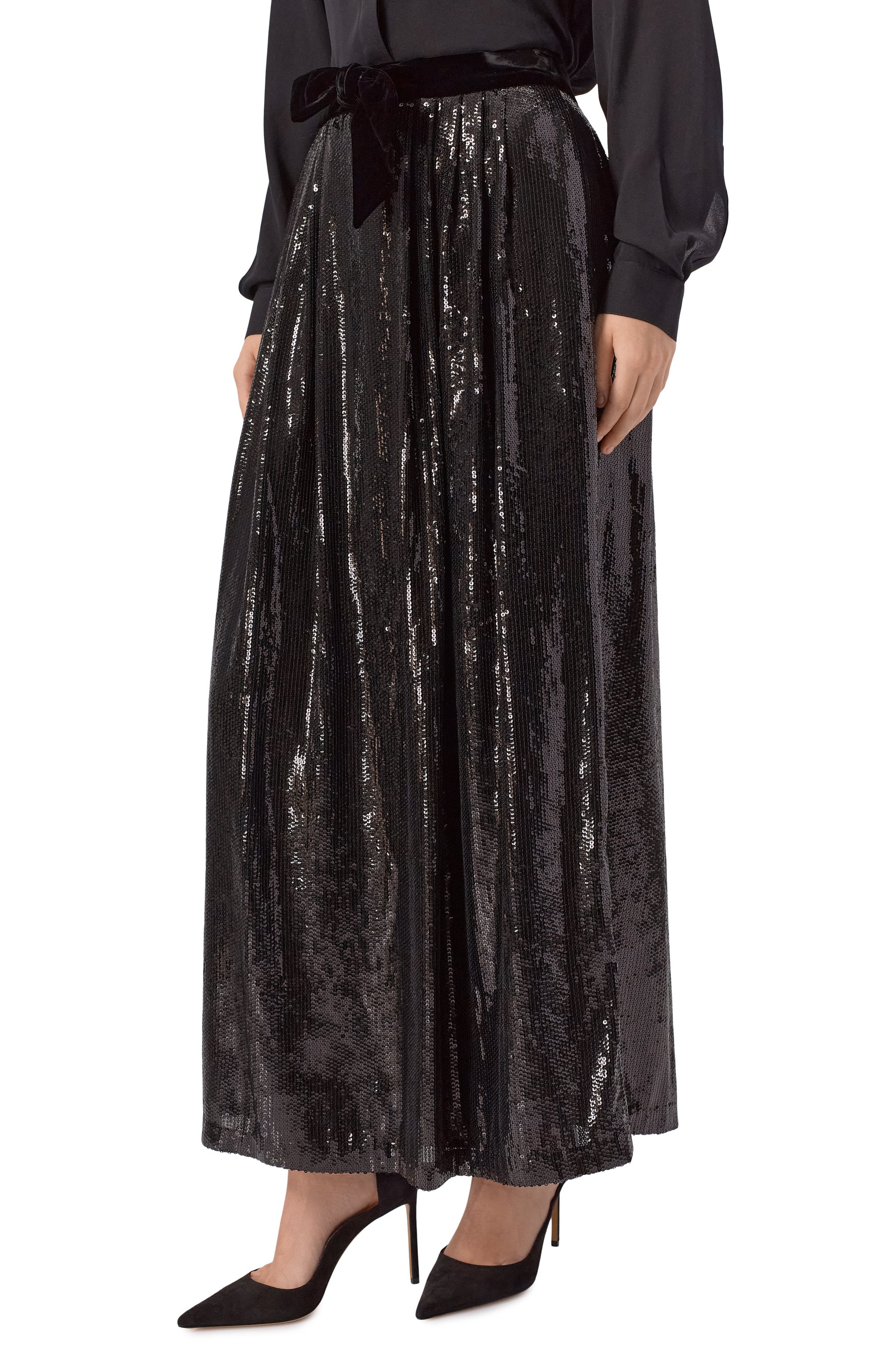 Юбка с отделкой пайетками EMPORIO ARMANI, арт. EW001355/AF14321, фото 3