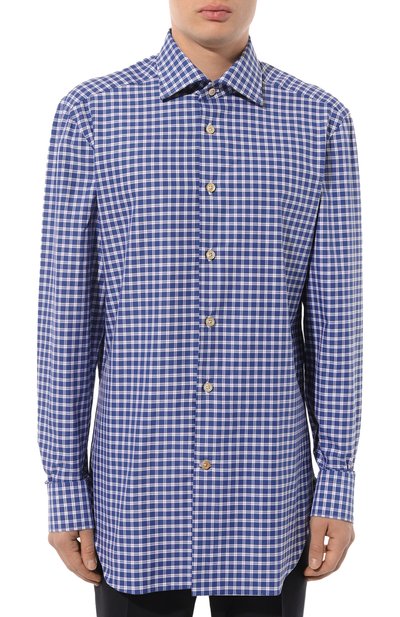 Хлопковая рубашка KITON, арт. UCIH0863708, фото 3