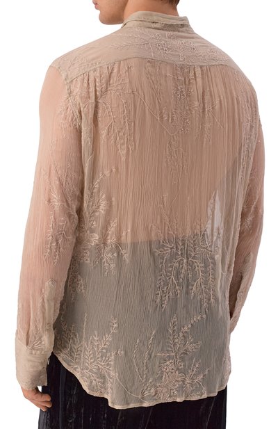 Рубашка из шелка и хлопка ANN DEMEULEMEESTER, арт. B0013974/FA735, фото 4