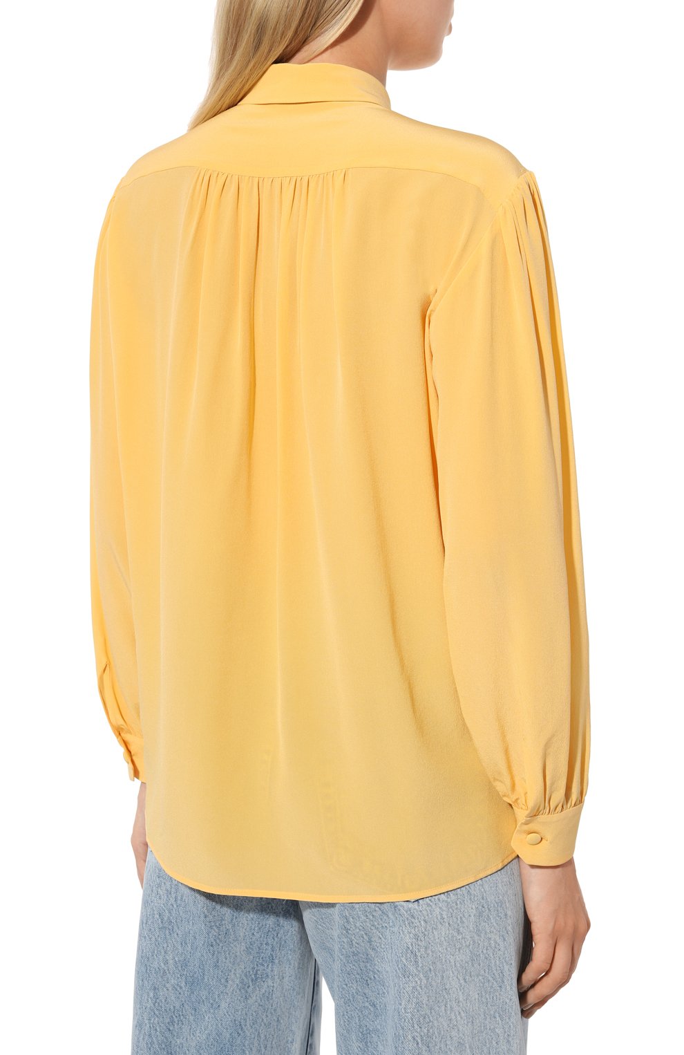 Шелковая блузка GUCCI, арт. 596710 ZAAOG, фото 4