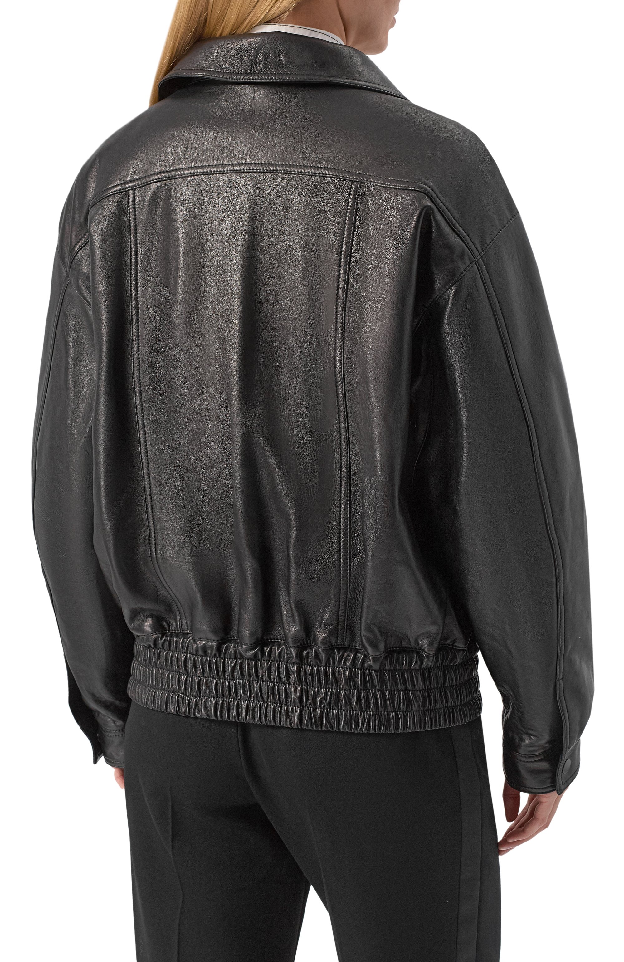 Кожаный бомбер SAINT LAURENT, арт. 836515/YCNU2, фото 4