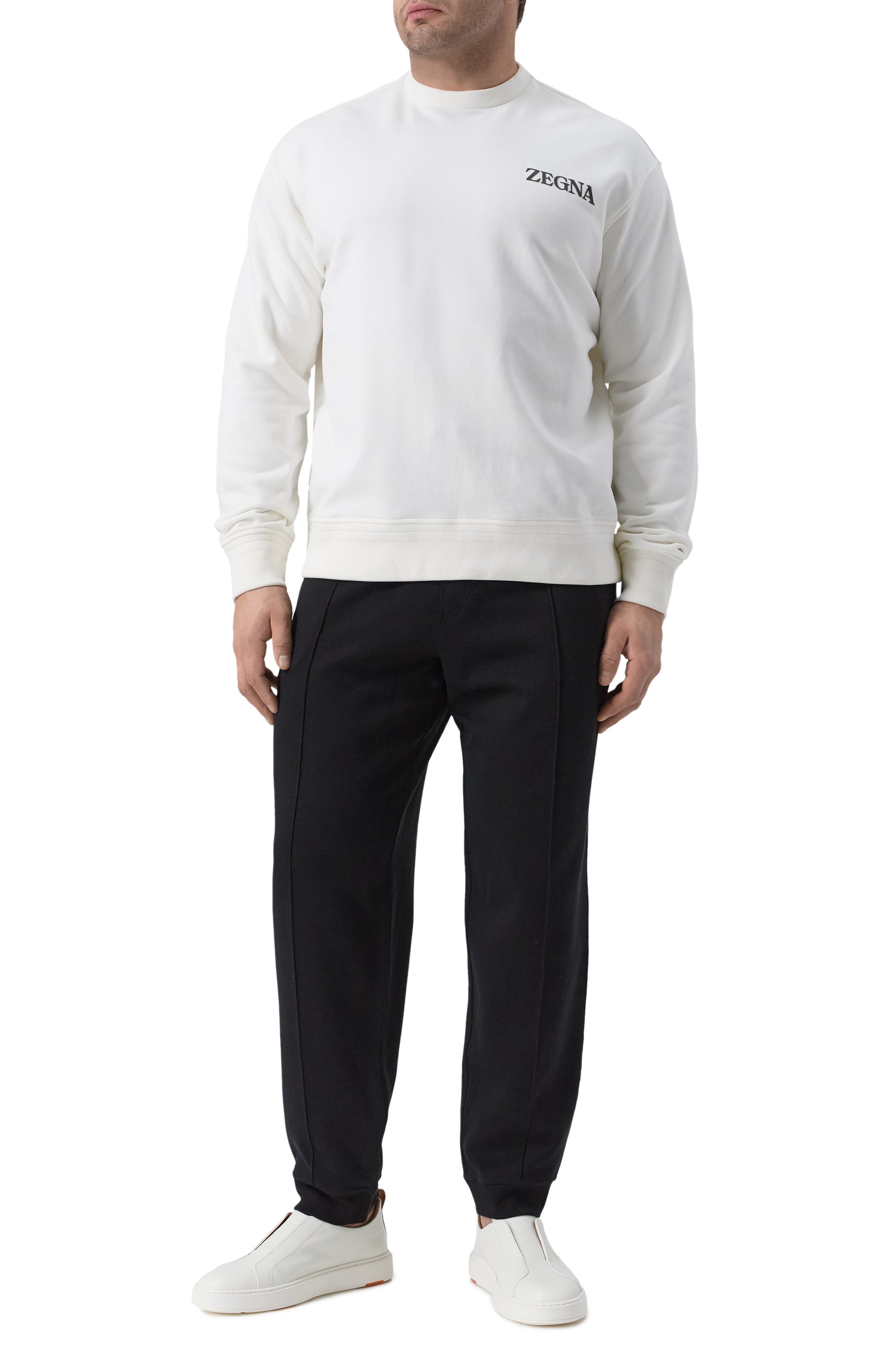 Джоггеры из хлопка и кашемира BRUNELLO CUCINELLI, арт. MM8313271W, фото 2