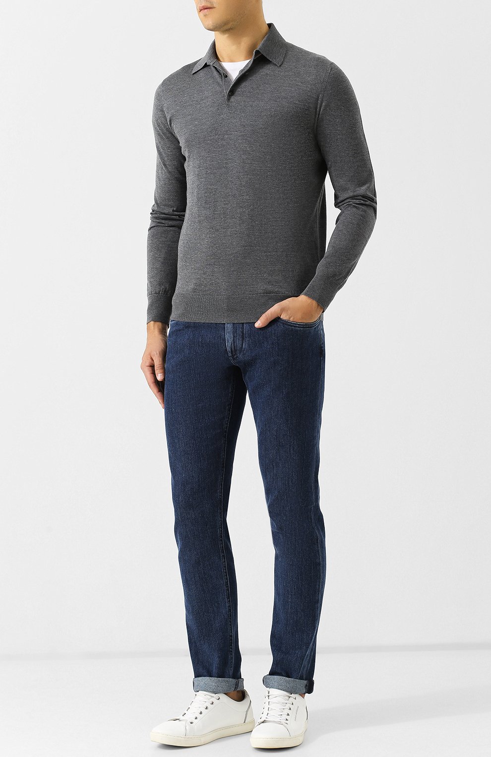 Шерстяное поло с длинными рукавами ZEGNA, арт. URM00/132, фото 2