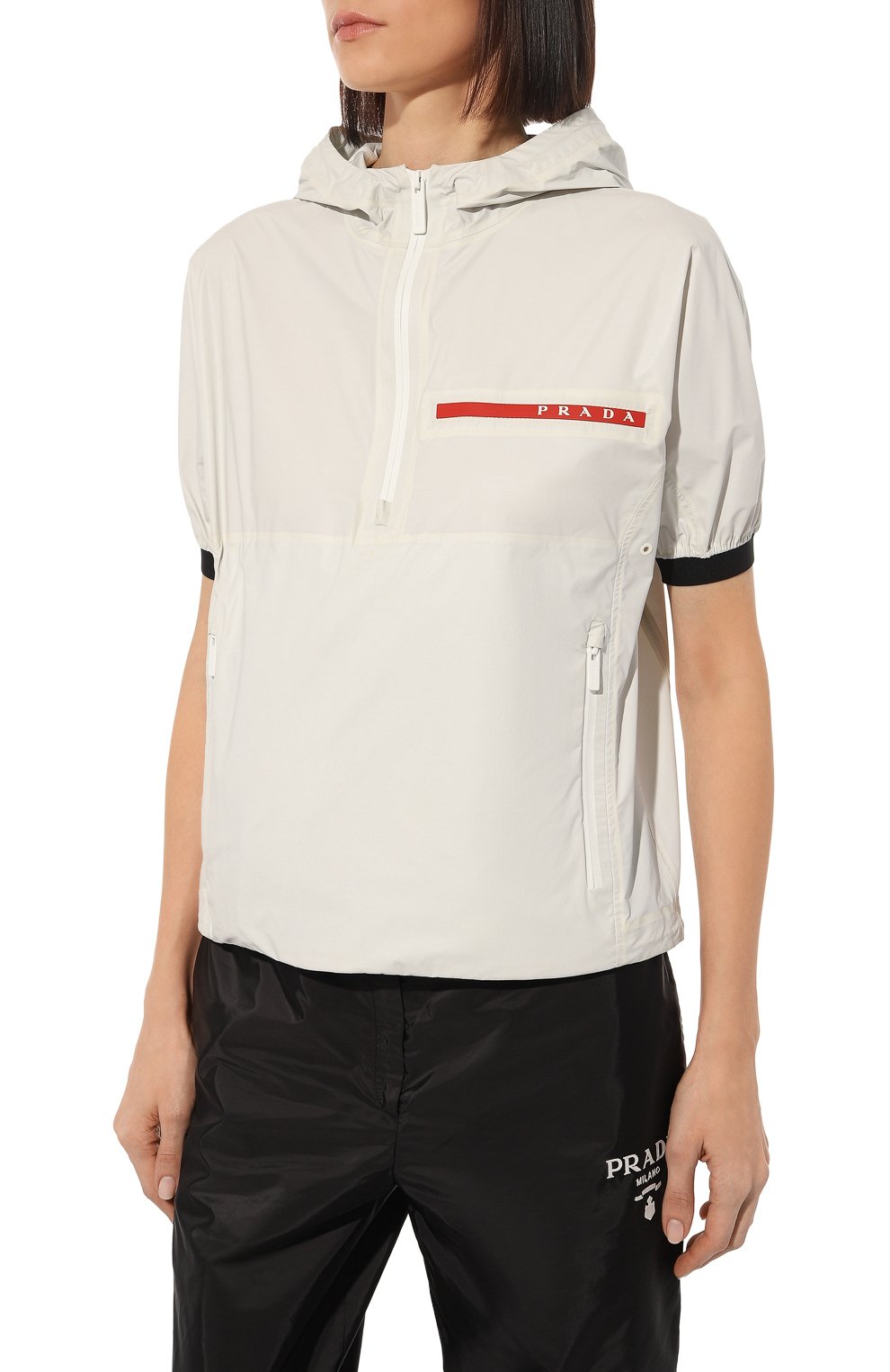 Куртка prada linea rossa PRADA белого цвета по цене 180000 руб., арт. 291507-1T2Y-F0K74-191, фото 3 Куртка prada linea rossa PRADA, арт. 291507-1T2Y-F0K74-191, фото 3