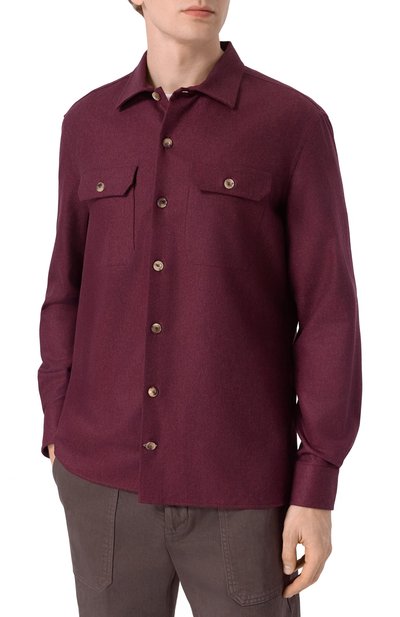 Шерстяная рубашка BRUNELLO CUCINELLI, арт. M038P0720, фото 3