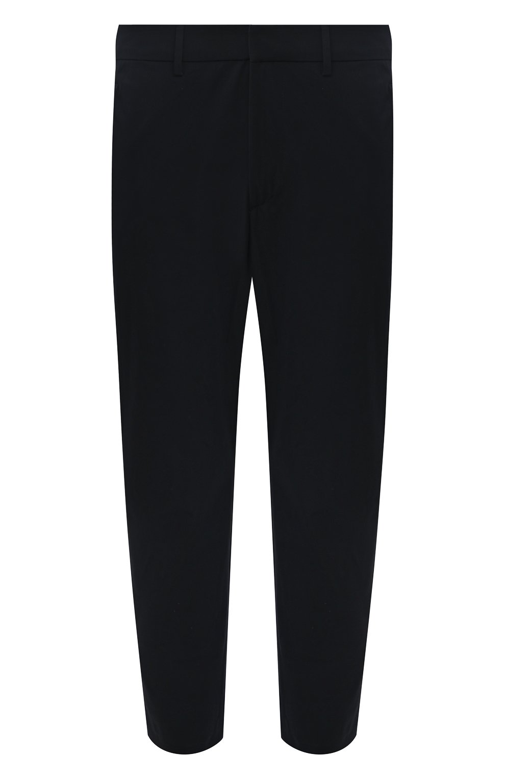 Брюки прямого кроя PRADA темно-синего цвета по цене 99000 руб., арт. SPF94-1KJW-F0124, фото 1 Брюки прямого кроя PRADA, арт. SPF94-1KJW-F0124, фото 1