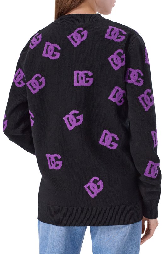 Шерстяной кардиган Dolce & Gabbana FXJ36T/JCVYX Чёрный  FXJ36T/JCVYX Фото 4