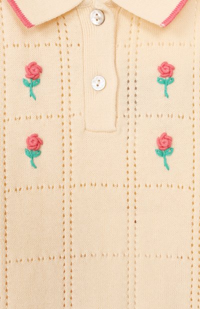 Хлопковое поло C`ERA UNA VOLTA желтого цвета по цене 17070 руб., арт. SS26KN07703, фото 3 Хлопковое поло C`ERA UNA VOLTA, арт. SS26KN07703, фото 3