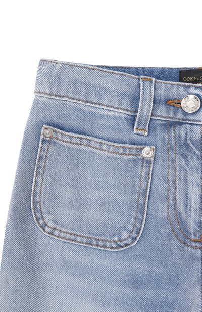 Джинсы DOLCE & GABBANA голубого цвета по цене 47800 руб., арт. L53P55/LDD85, фото 3 Джинсы DOLCE & GABBANA, арт. L53P55/LDD85, фото 3